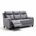 Canapé modulable en tissu gris avec fonction inclinable 210 x 90 x 90cm